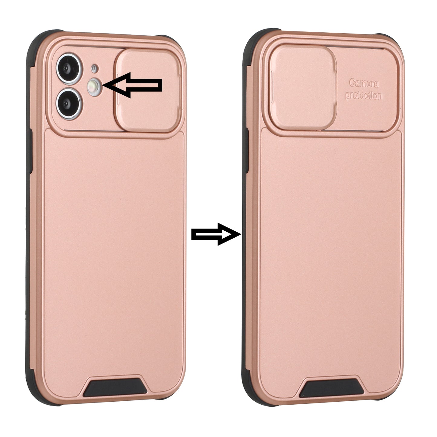 Apple iPhone 13 Pro Max Heavy Duty Camera Protection Shockproof Hybrid Case Cover - Rose Gold (1102747)