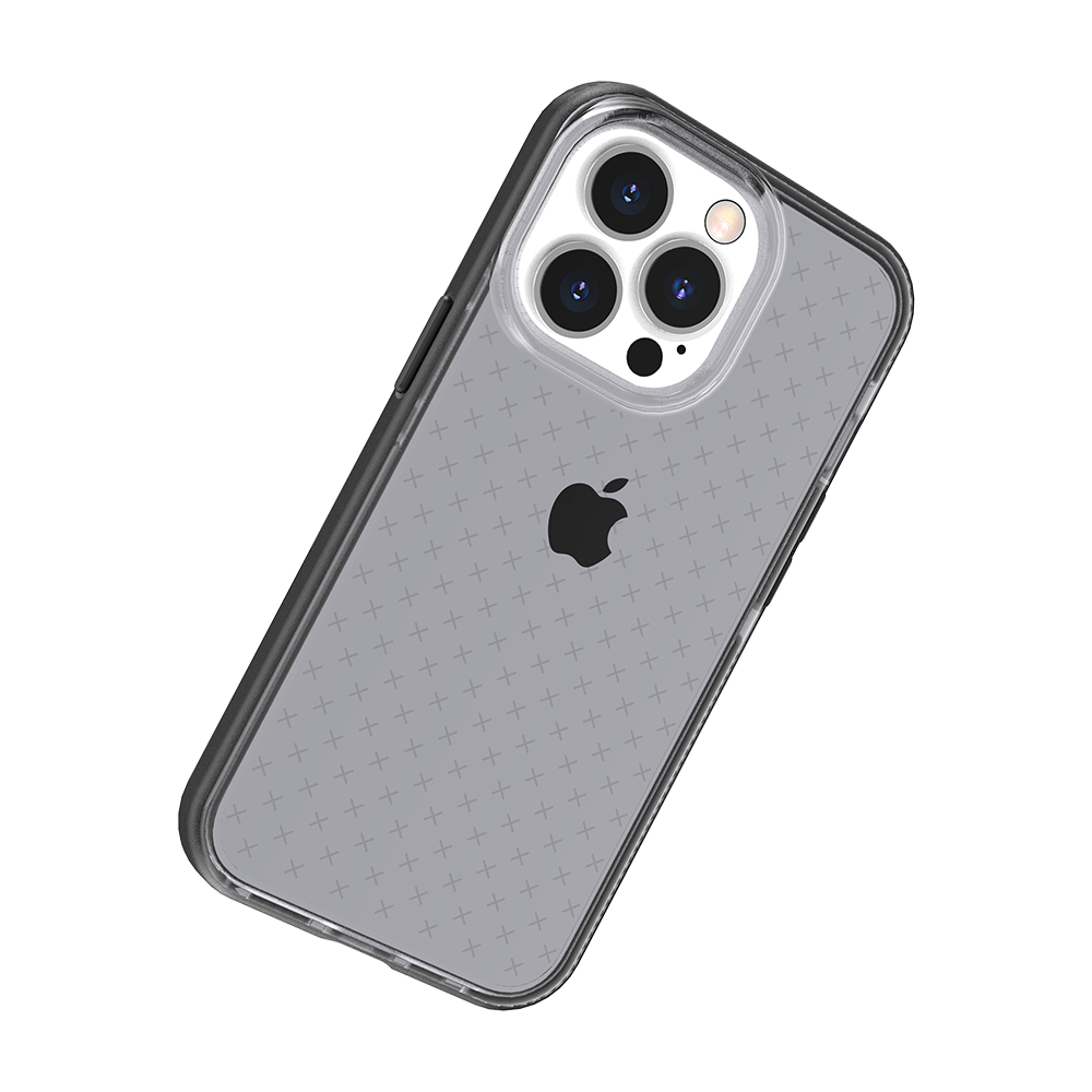 Apple iPhone 13 Pro CROSS Design Ultra Thick 3.0mm Transparent ShockProof Hybrid Case Cover - Black (1102772)