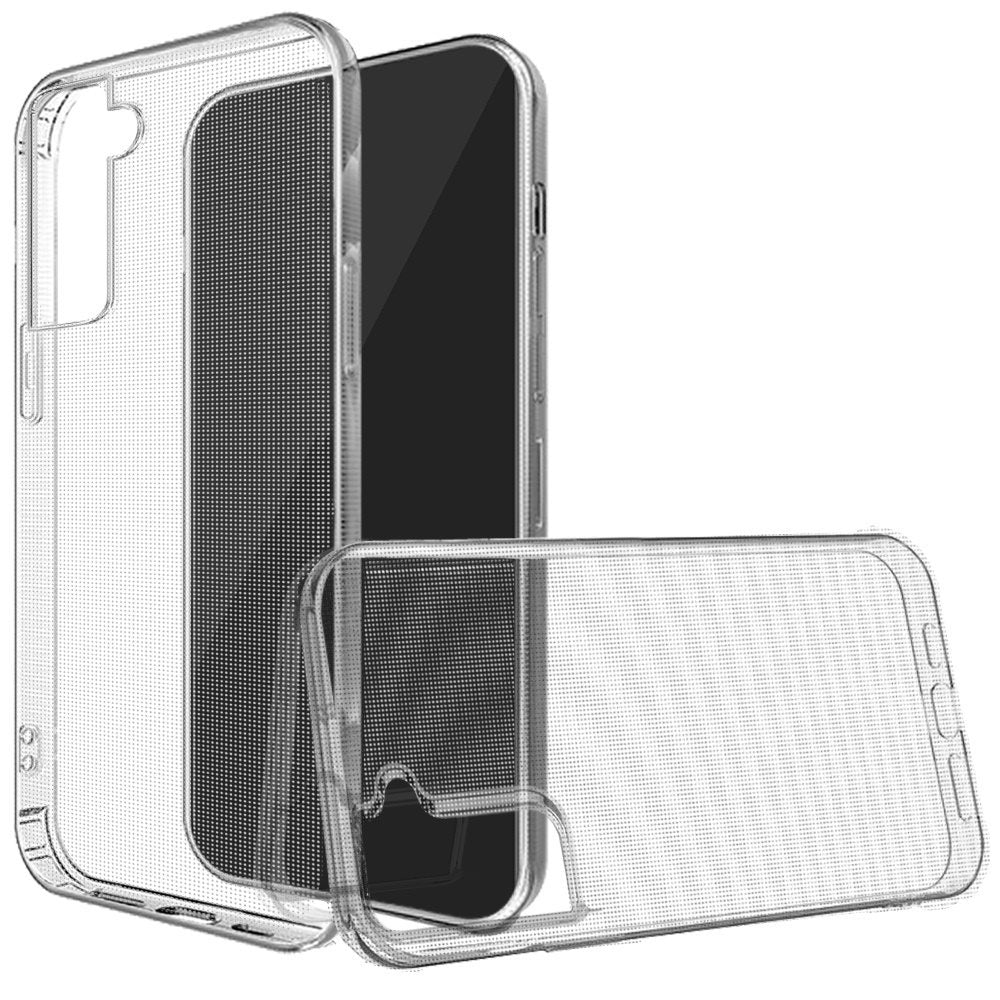 Samsung Galaxy S21 FE 3in1 Simple Basic Minimalistic Transparent Clear Thick TPU Case Cover - Clear (1103289)