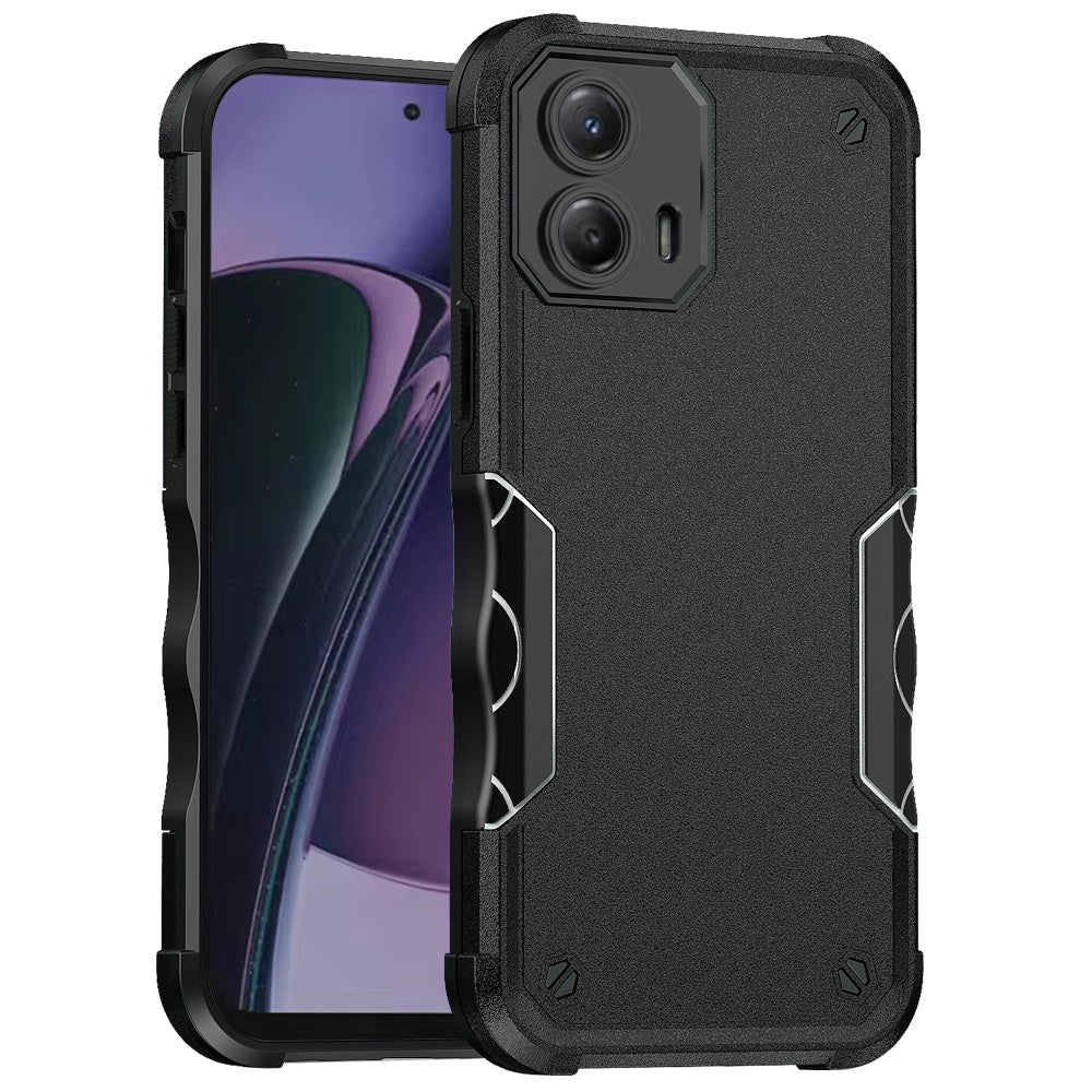 Motorola Moto G Stylus 5G 2024 Exquisite Tough Shockproof Hybrid Case Cover - Black (1106959)
