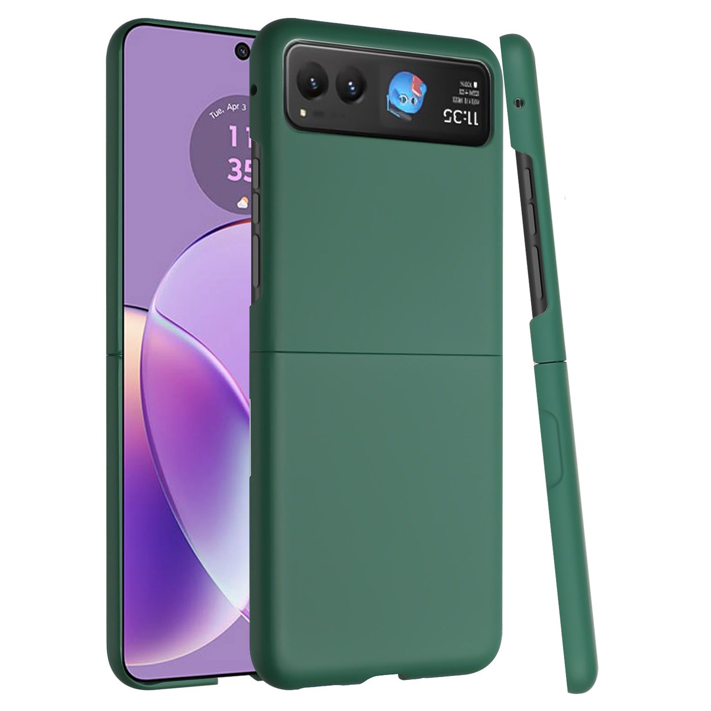 Motorola Razr 2023 Snap On Premium Matte Finish Case Cover - Midnight Green (1106321)