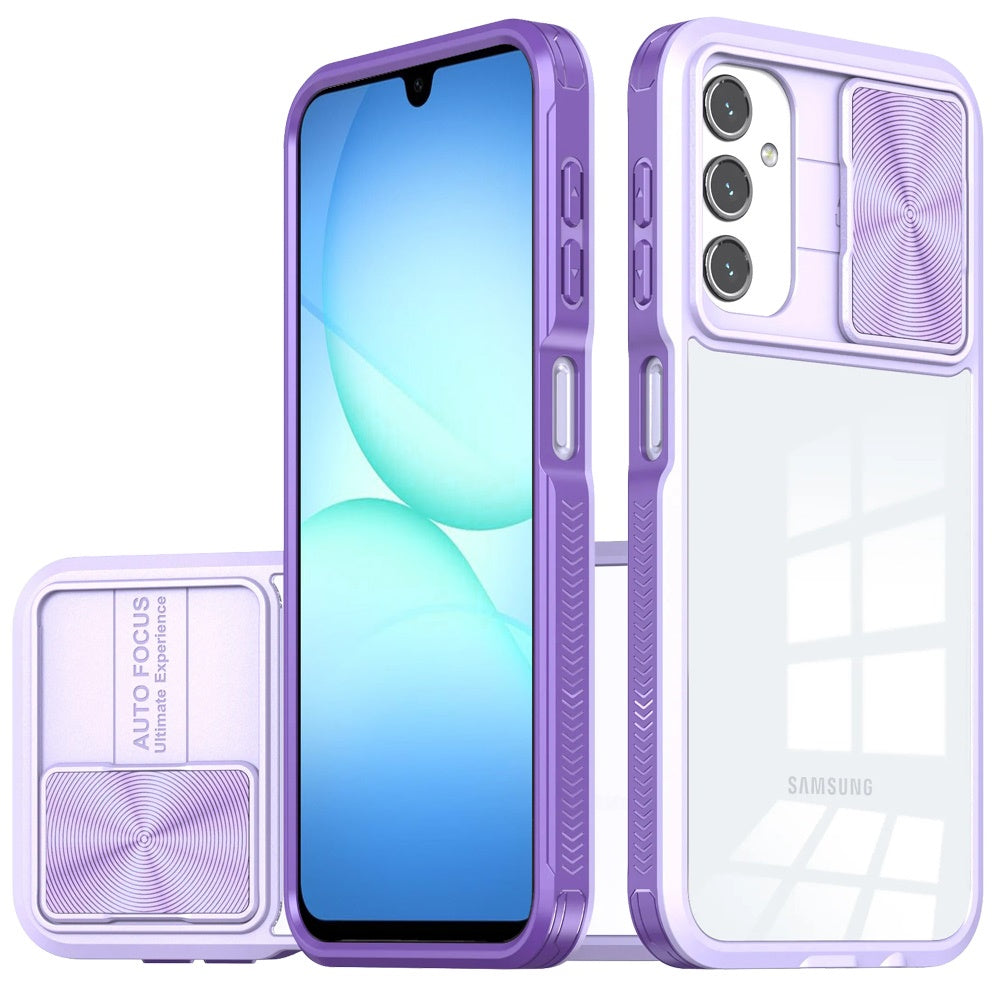 Samsung A17 5G / A16 5G Fusion Transparent Clear Hybrid Case Cover - Purple (1107556) (MSRP 49.99)