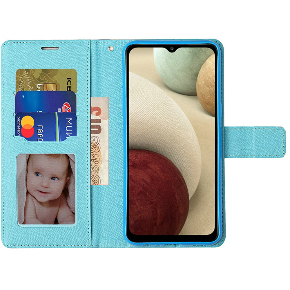MOTO G PLAY (2021) Vegan Design Wallet ID Card Case Cover - Live Life(1100827)
