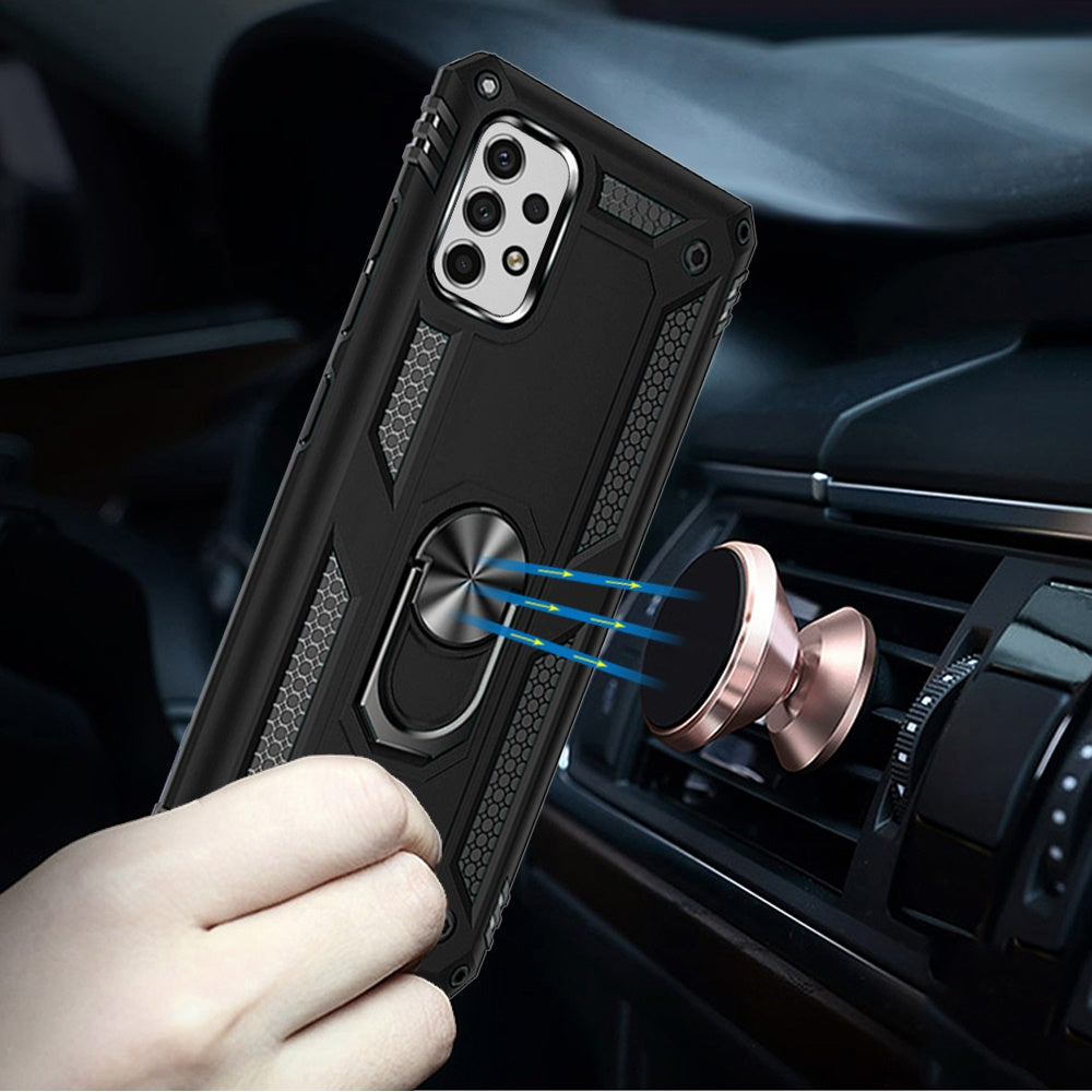 Samsung A23 5G Holster Magnetic Ringstand Clip Cover Case - Black (1104809)