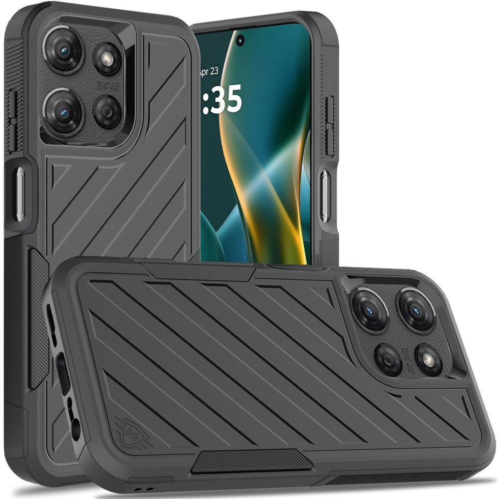 Moto G Stylus 5G 2025 Noble lined shockproof dual layer hybrid - Black/Black (1102844)