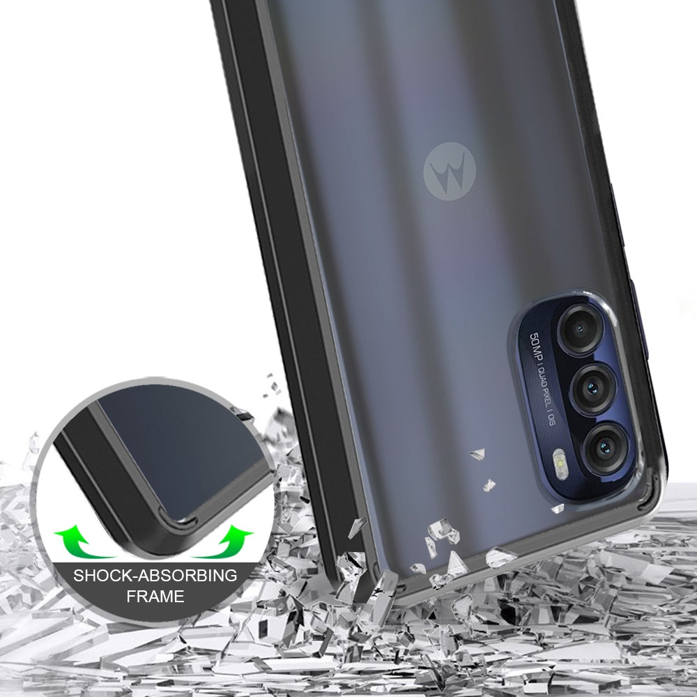 Apple iPhone 14 PRO Clear Transparent Hybrid Case Cover - Clear PC + Black TPU (1104638)