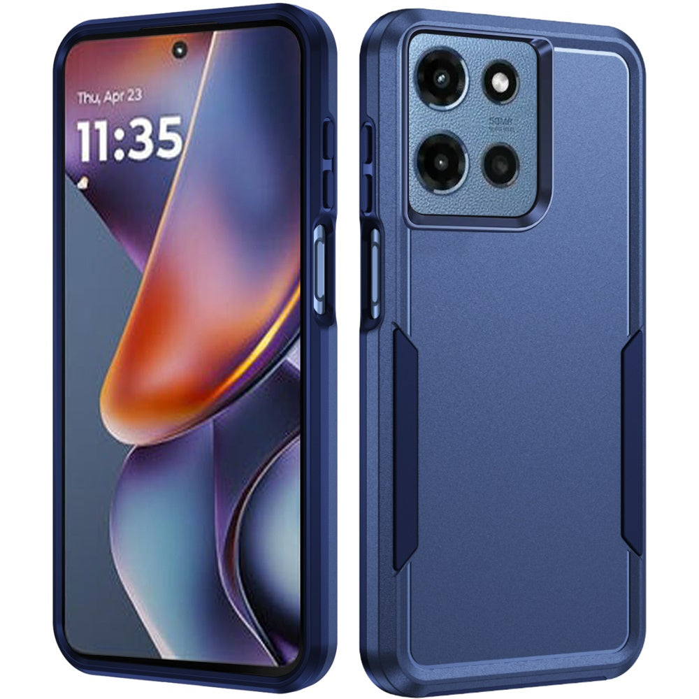 Motorola Moto G 5G 2025 Tough Hybrid Case - Dark Blue ( 1103693) (MSRP $39.99)