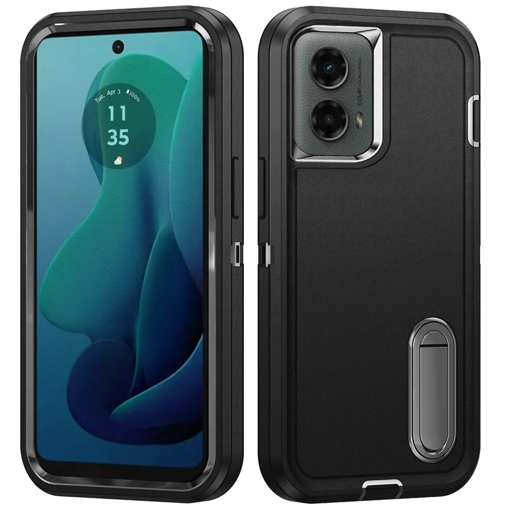 Motorola Moto G 5G 2024 PEAK 3in1 Toughest Hybrid with Stand Cover Case - Black/Black (1106805)