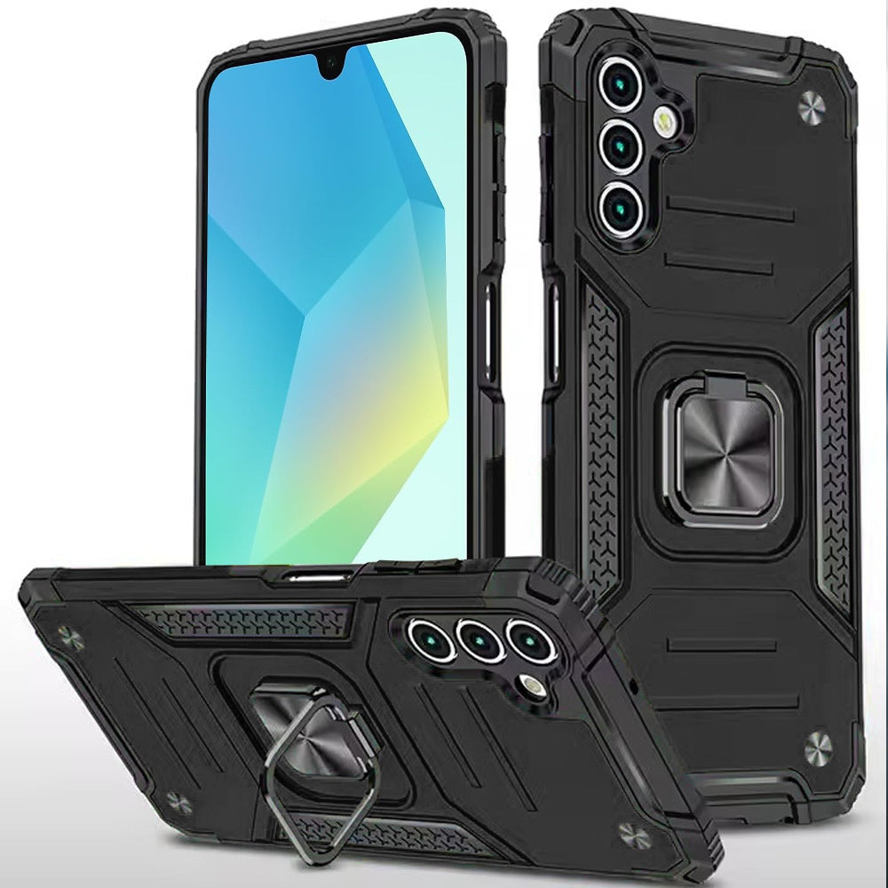 Samsung A16 5G Robust Magnetic Kickstand Hybrid Case Cover - Black ( 1103655) (MSRP $39.99)