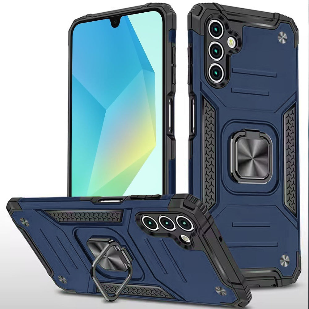 Samsung A16 5G Robust Magnetic Kickstand Hybrid Case Cover - Blue ( 1103656) (MSRP $39.99)