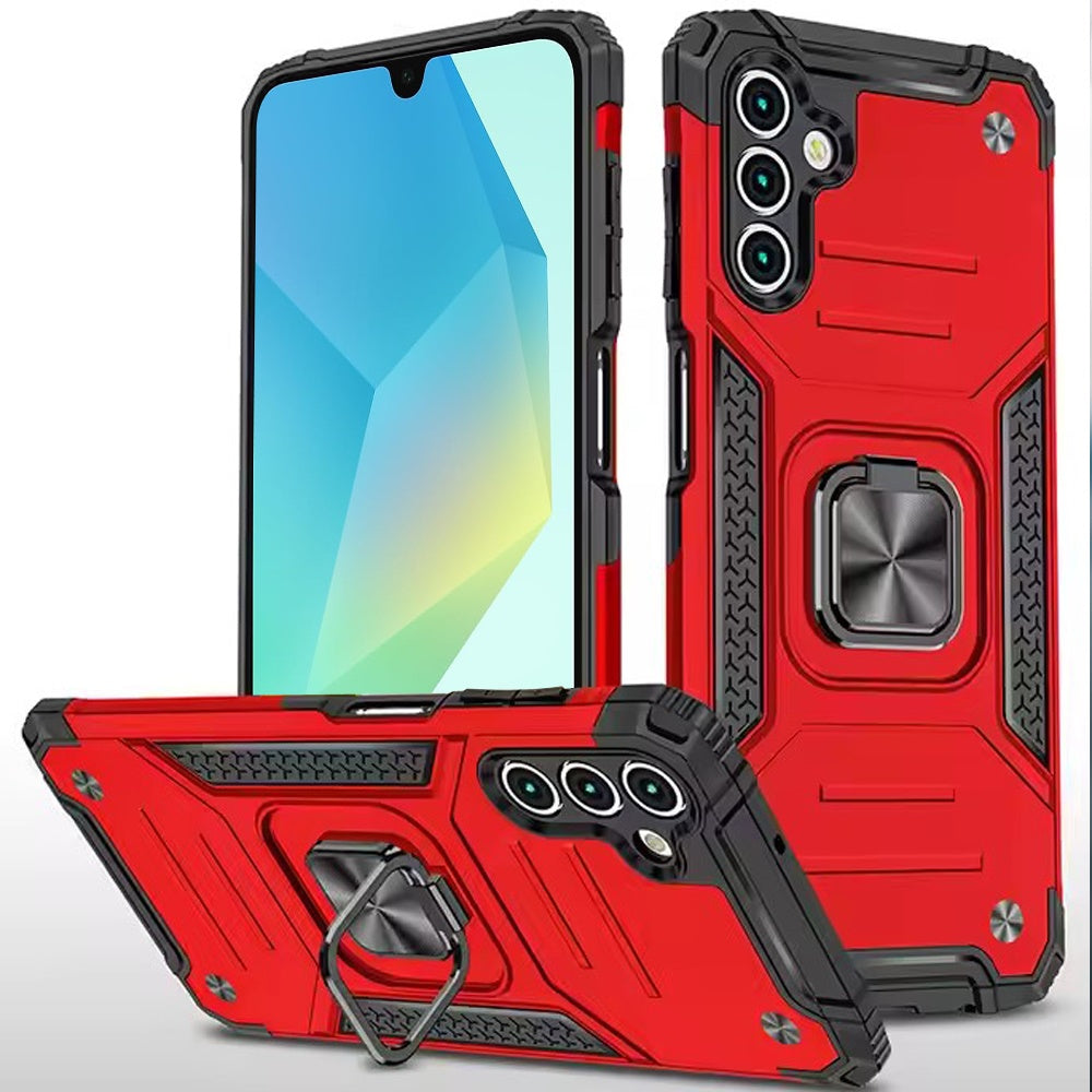 Samsung A16 5G Robust Magnetic Kickstand Hybrid Case Cover - Red ( 1103657) (MSRP $39.99)