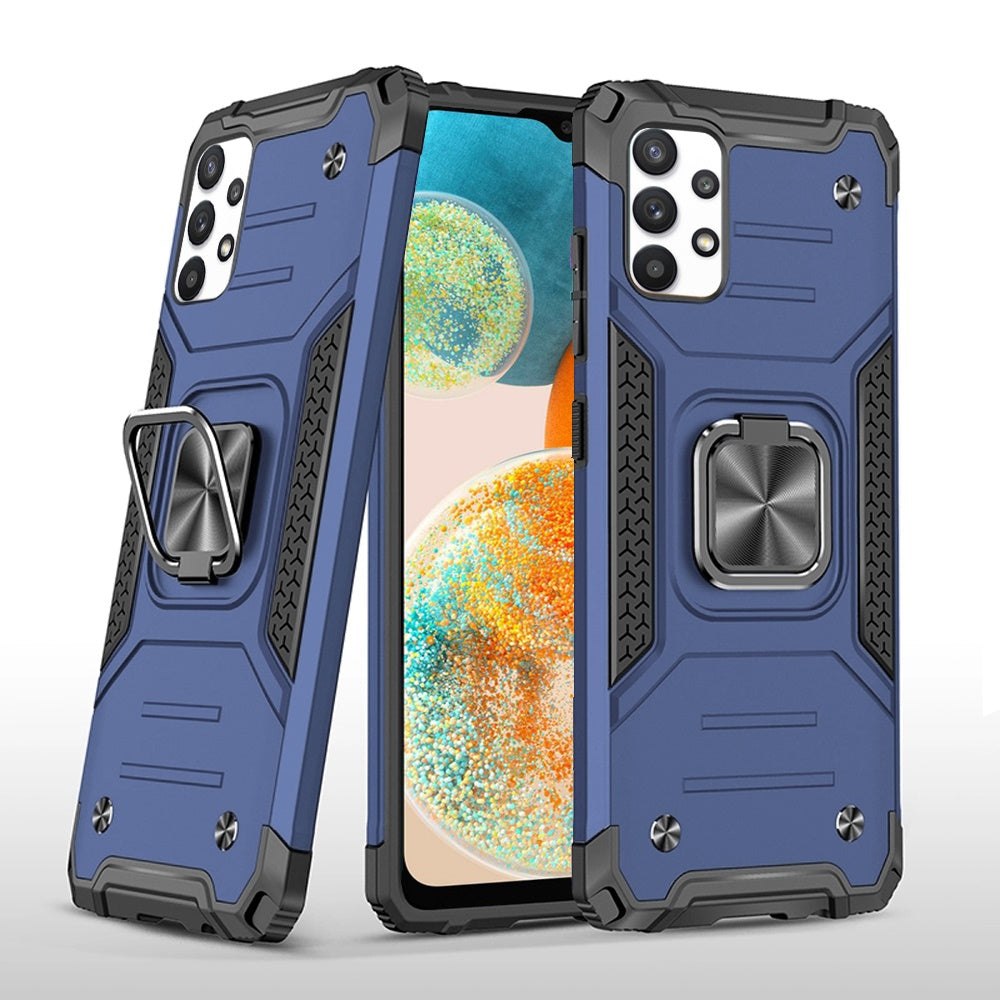 Samsung A23 5G Robust Magnetic Kickstand Hybrid Case Cover - Blue (1104802)