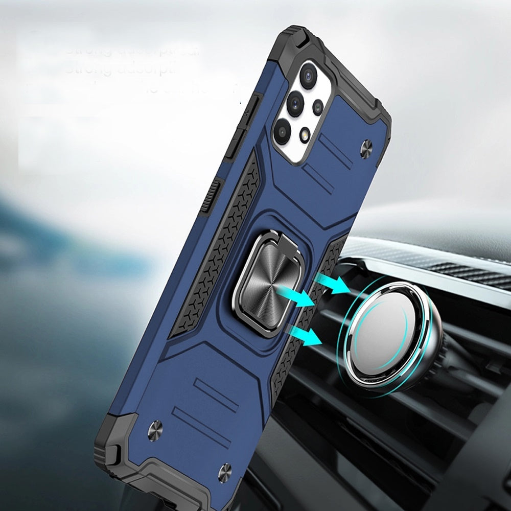 Samsung A23 5G Robust Magnetic Kickstand Hybrid Case Cover - Blue (1104802)