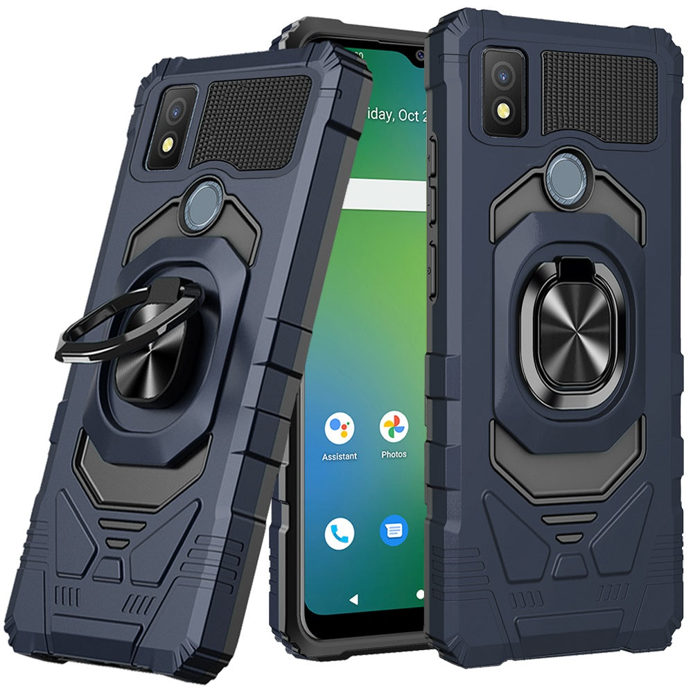 Cricket Icon 4 Robotic Hybrid with Magnetic Ring Stand Case Cover - Dark Blue (1105070)