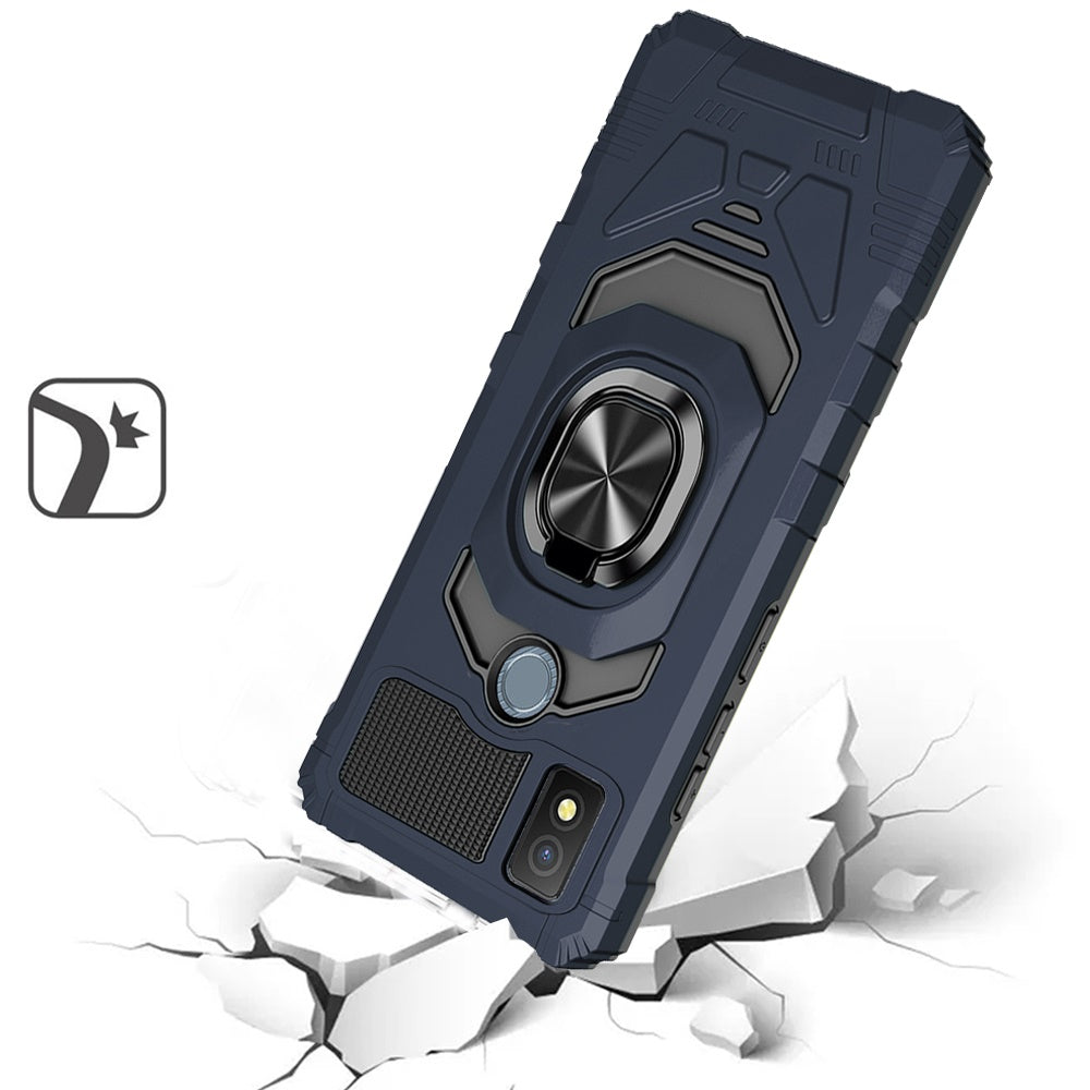 Cricket Icon 4 Robotic Hybrid with Magnetic Ring Stand Case Cover - Dark Blue (1105070)