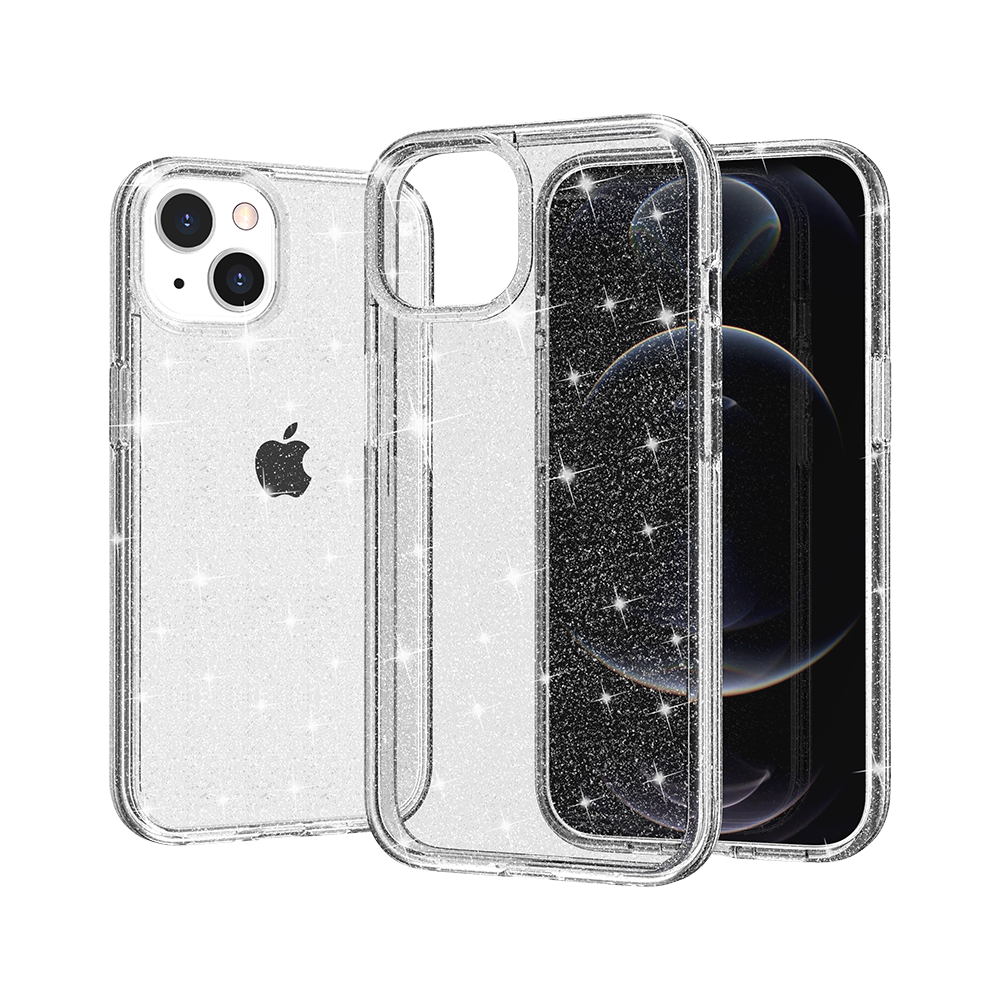 Apple iPhone XR Glitter Ultra Thick 3mm Transparent Hybrid Case Cover - Clear (1102728)