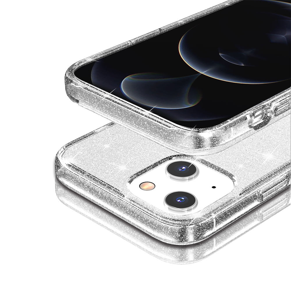Apple iPhone XR Glitter Ultra Thick 3mm Transparent Hybrid Case Cover - Clear (1102728)