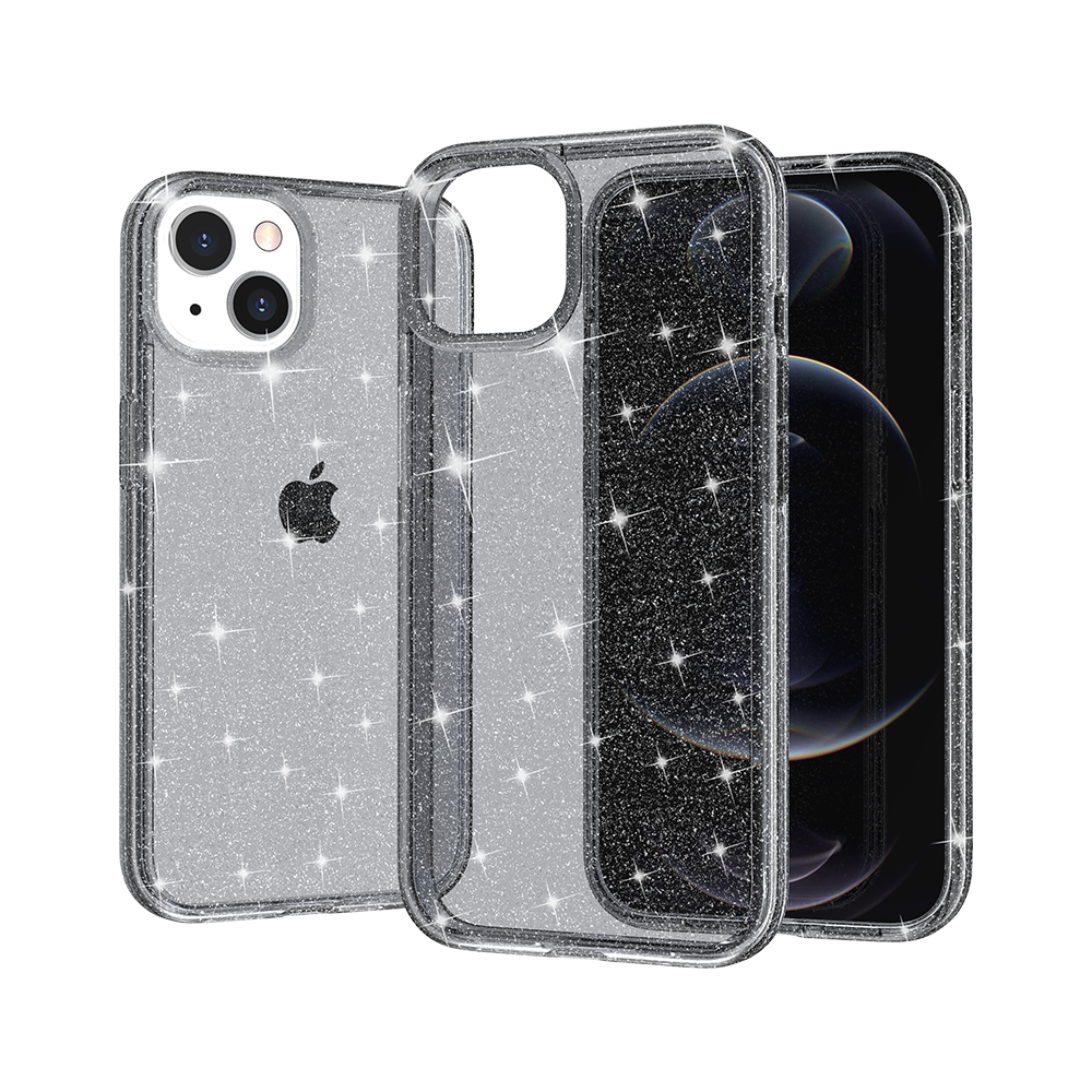 Apple iPhone XR Glitter Ultra Thick 3mm Transparent Hybrid Case Cover - Smoke (1102730)