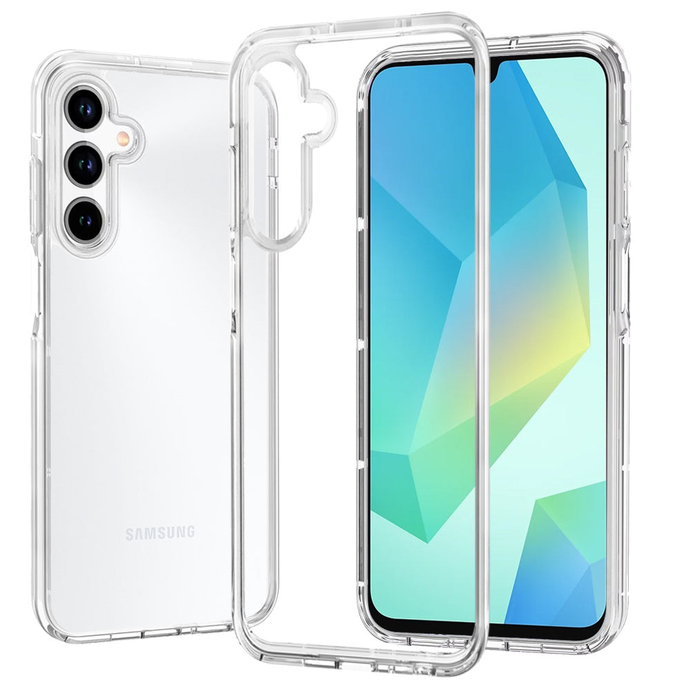 Samsung A16 5G Sturdy Ultra Thick 3mm Transparent Hybrid Case Cover - Clear ( 1103658) (MSRP $39.99)