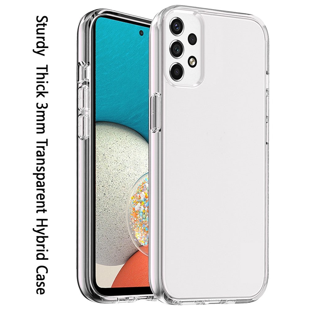 Samsung A53 5G Sturdy Ultra Thick 3mm Transparent Hybrid Case Cover - Clear (1103557)