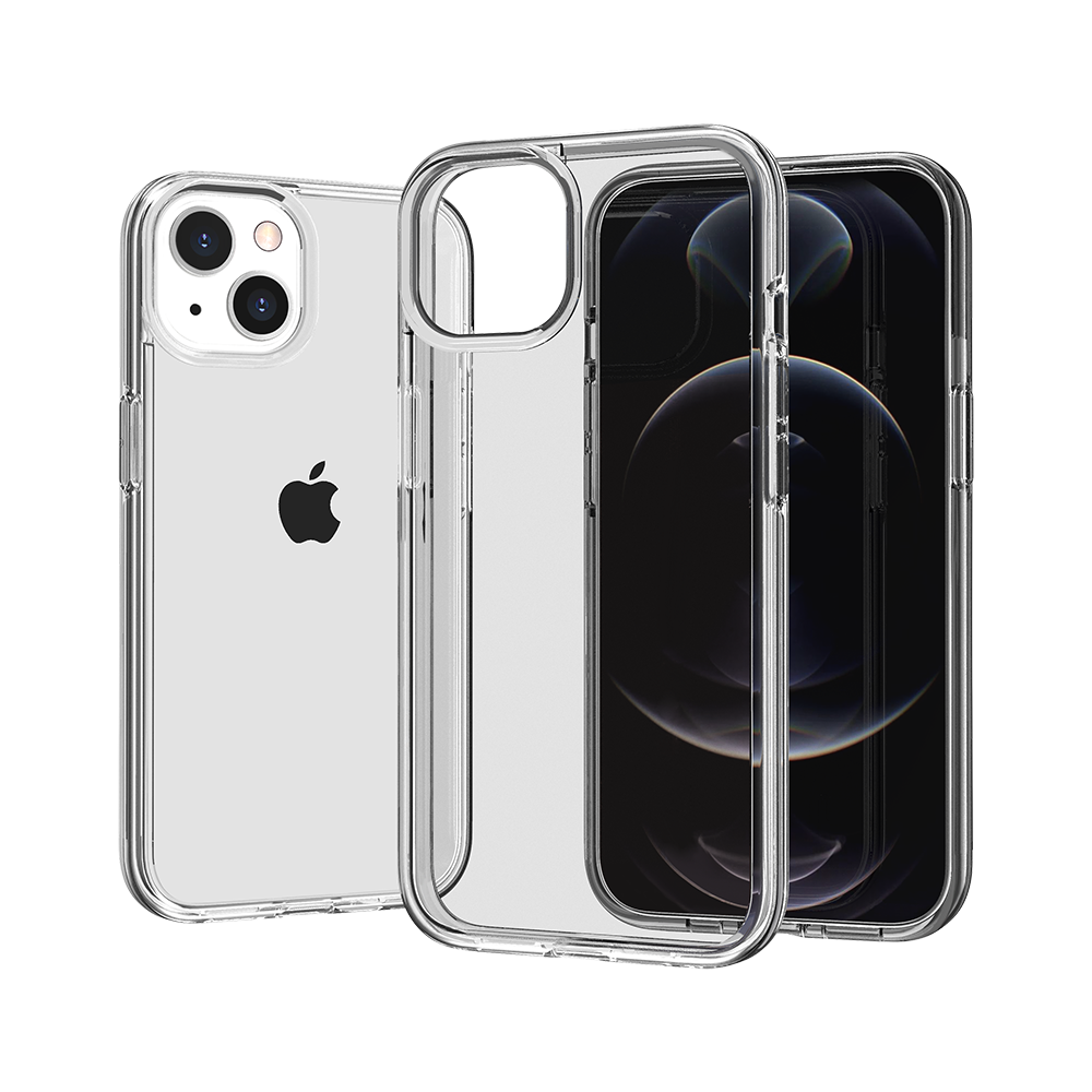 Apple iPhone 13 Pro Sturdy Ultra Thick 3mm Transparent Hybrid Case Cover - Clear (1102784)