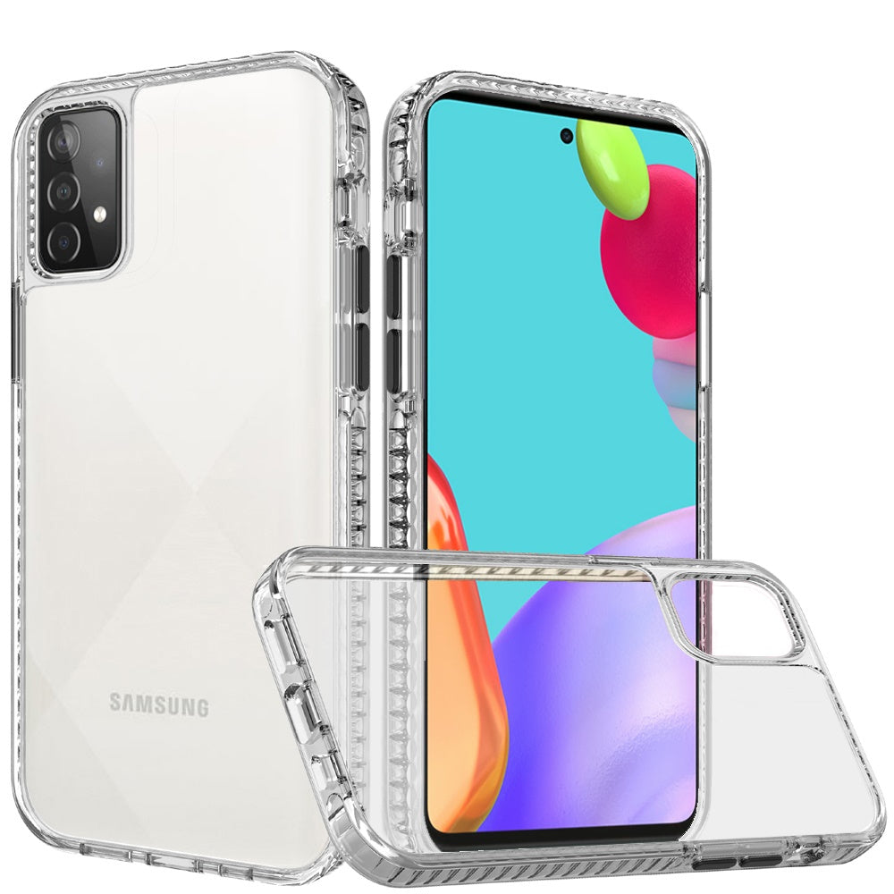 Samsung Galaxy A52 5G Thick Diamond Design Edged Hybrid Case Cover - Clear (1101076)