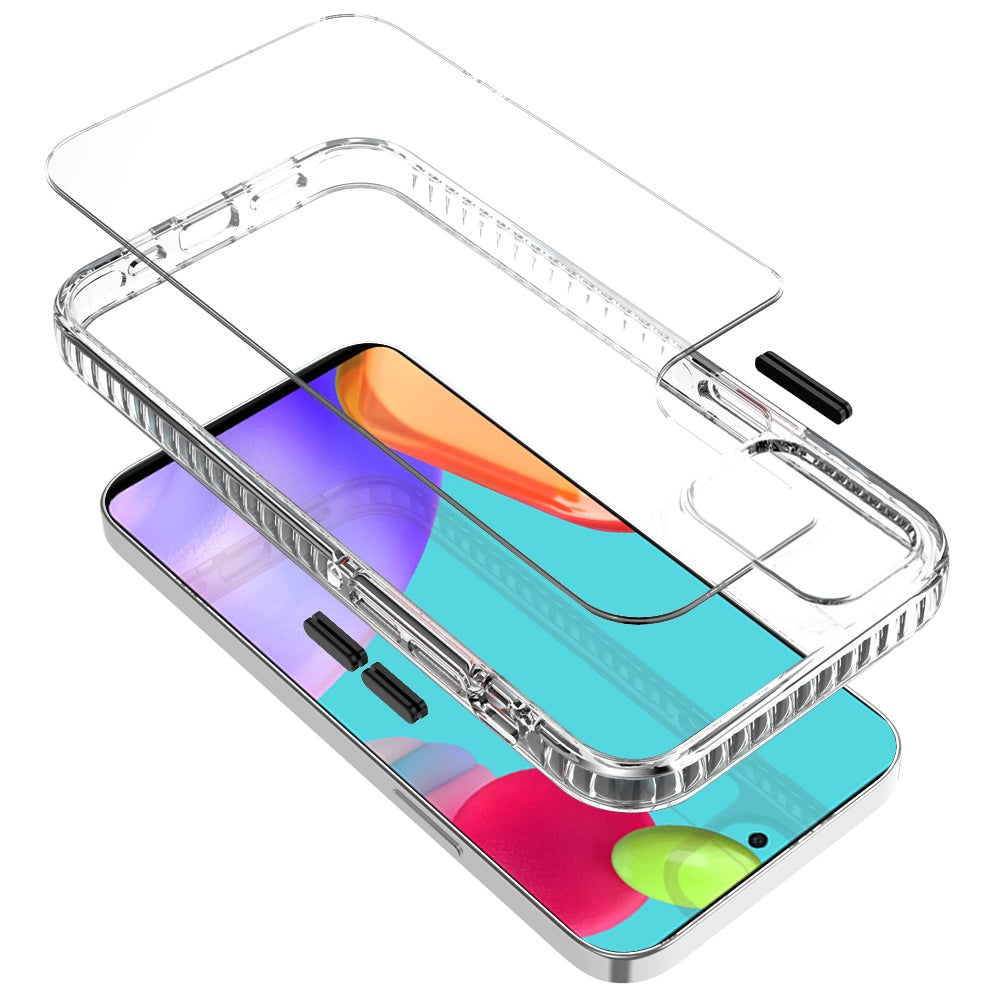 Samsung Galaxy A52 5G Thick Diamond Design Edged Hybrid Case Cover - Clear (1101076)