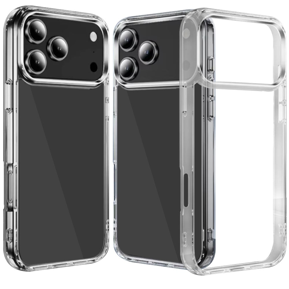 iPhone 17 Pro Max PURE CRYSTAL Transparent Thick 2.0mm ShockProof Chromed Buttons Case Cover - Clear (1103211) (MSRP $49.99)