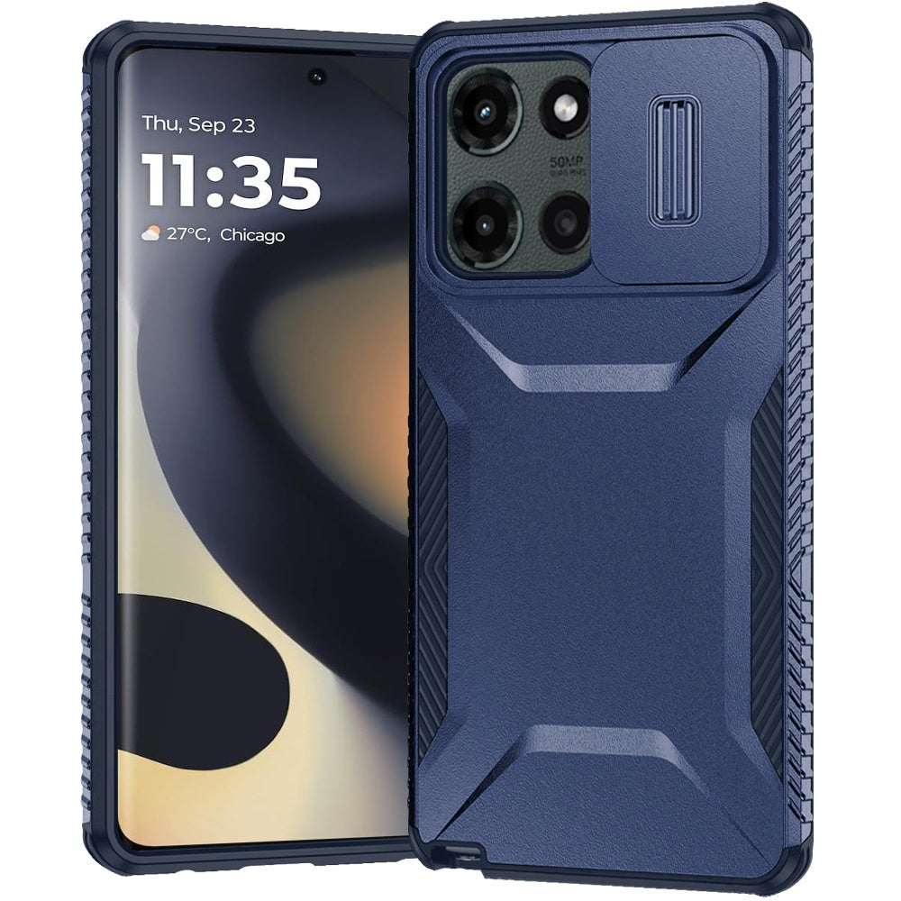 Motorola Edge 2025 Ultimate U Design Hybrid with Camera Window Covering - Dark Blue ( 1103636) (MSRP $39.99)