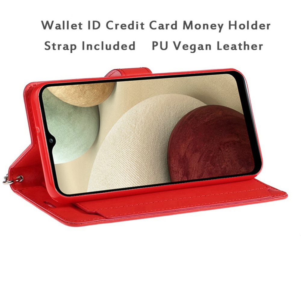 Cricket Influence Wallet ID Card Holder Case Cover - Red (1101251)