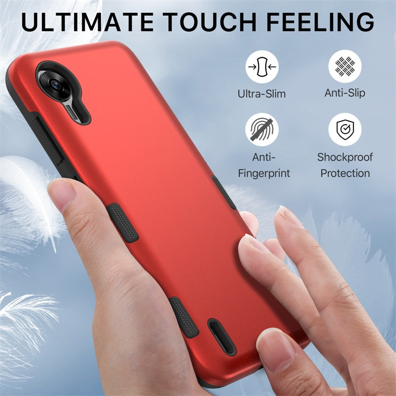 Cricket debut S2 / At&t Calypso 4 MyBat Pro TUFF Subs Series Case - Red (1106286)