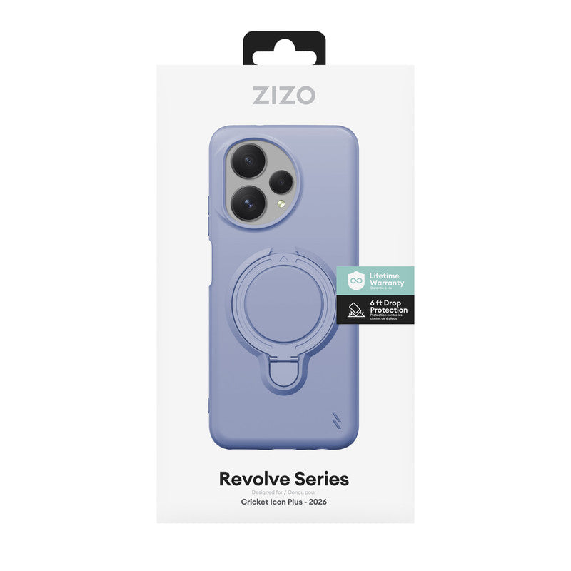 Cricket Icon Plus 2026 ZIZO REVOLVE Series Case - Violet (1103197) (MSRP $49.99)