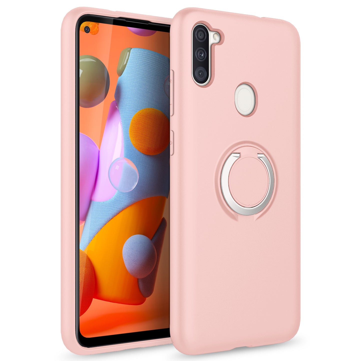 SAMSUNG GALAXY A11 ZIZO REVOLVE SERIES CASE -ROSE QUARTZ (9984)