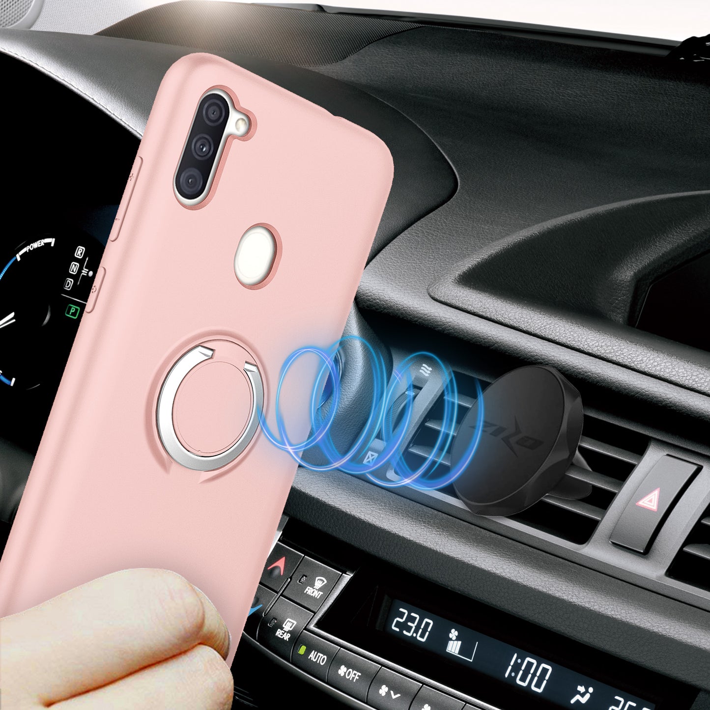 SAMSUNG GALAXY A11 ZIZO REVOLVE SERIES CASE -ROSE QUARTZ (9984)