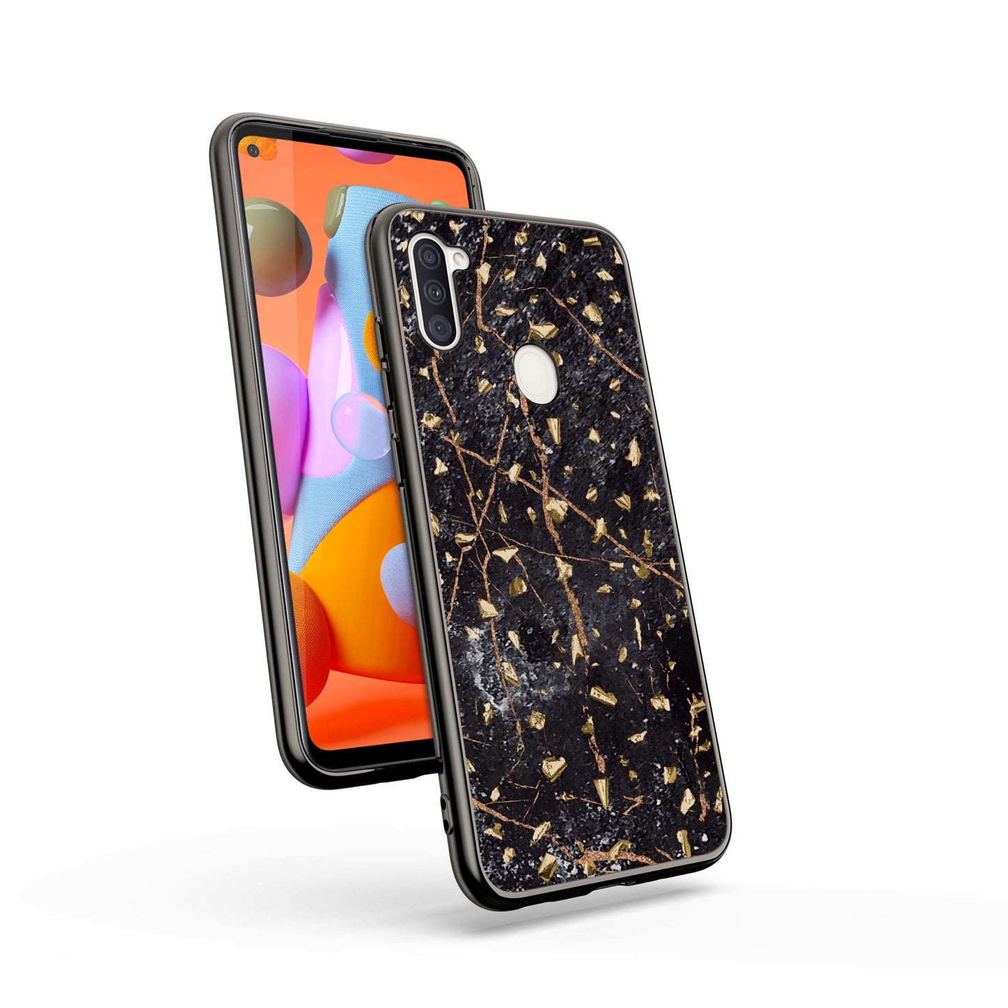 SAMSUNG GALAXY A11 ZIZO REFINE SERIES CASE - BLACK MARBLE (9998)