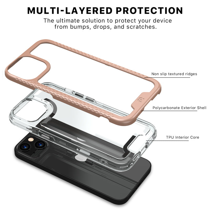 MyBat Pro Lux Series Case with Tempered Glass for Apple iPhone 13 mini (5.4) - Rose Gold (1102033)