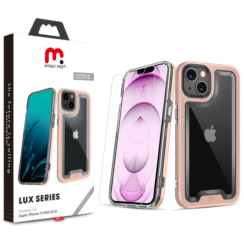 MyBat Pro Lux Series Case with Tempered Glass for Apple iPhone 13 mini (5.4) - Rose Gold (1102033)