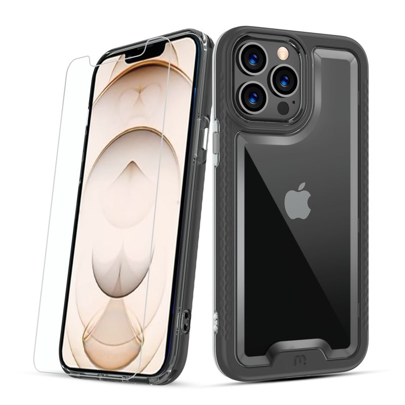 MyBat Pro Lux Series Case with Tempered Glass for Apple iPhone 13 Pro (6.1) - Black (1102053)