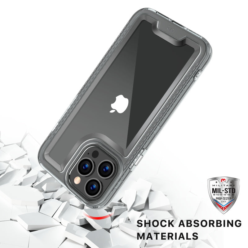MyBat Pro Lux Series Case with Tempered Glass for Apple iPhone 13 Pro (6.1) - Clear (1102056)