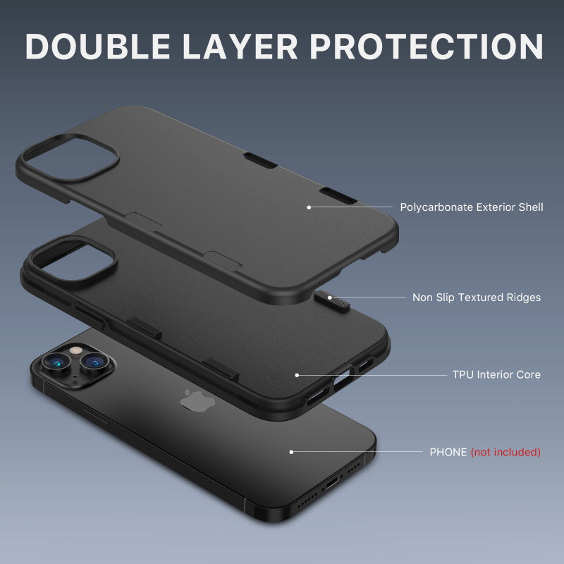 Apple iPhone 14 Max /iPhone 15 Plus (6.7) MyBat Pro TUFF Subs Series Case - Black (1104686)