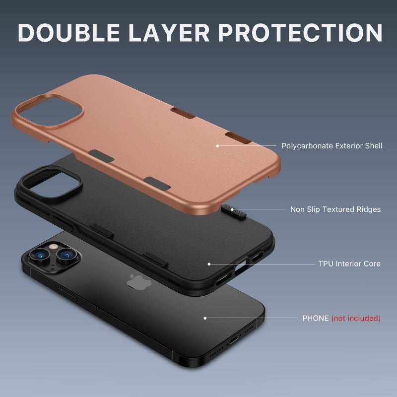 Apple iPhone 14 Max /iPhone 15 Plus (6.7) MyBat Pro TUFF Subs Series Case - Rose Gold (1104683)