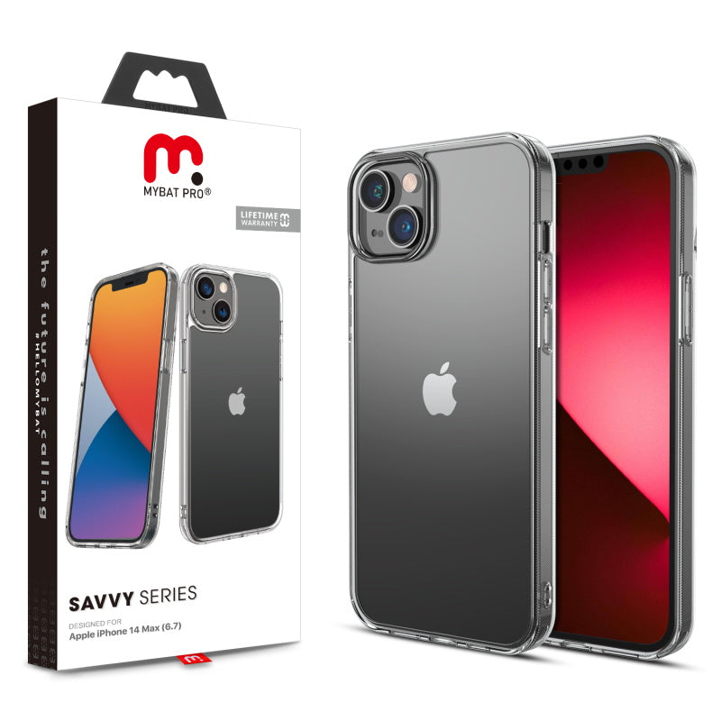 Apple iPhone 14 Max /iPhone 15 Plus (6.7) MyBat Pro Savvy Series Case - Crystal Clear (1104677)