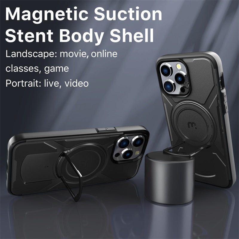 Apple iPhone 15 Pro Max (6.7) MyBat Pro Stealth Series w/ MagSafe Case - Black/Black (1106213)
