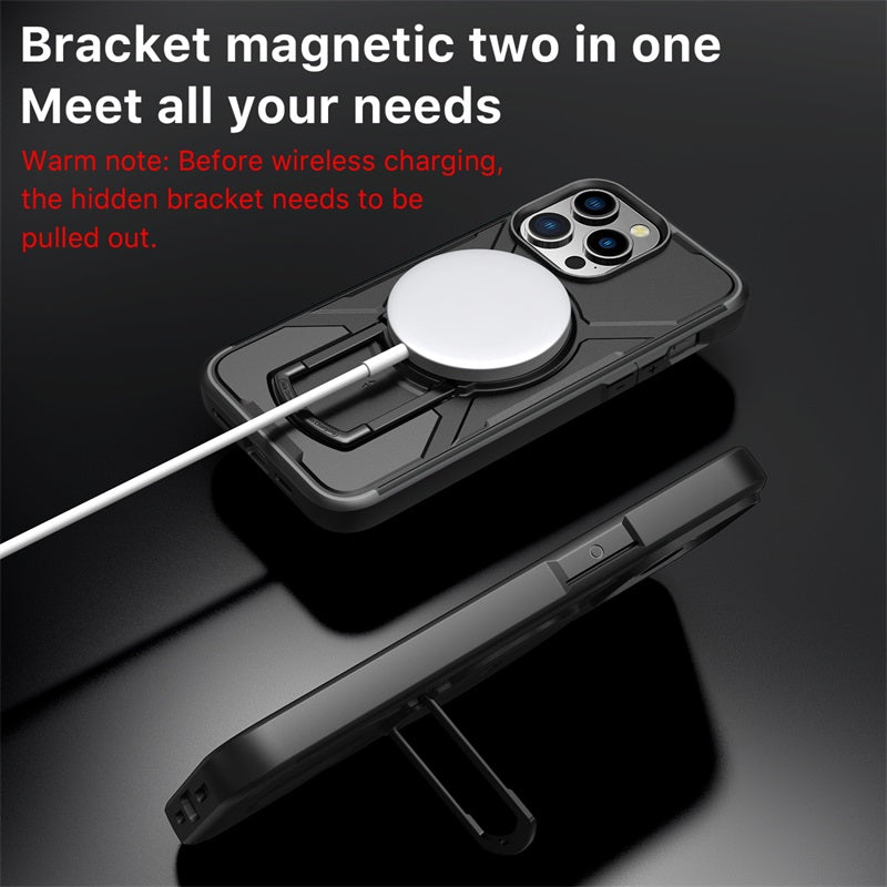 Apple iPhone 15 Pro Max (6.7) MyBat Pro Stealth Series w/ MagSafe Case - Black/Black (1106213)