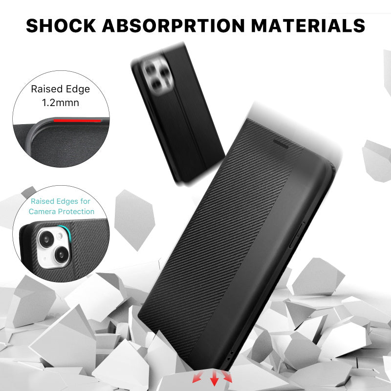 Apple iPhone 15 Pro Max (6.7) MyBat Pro Executive Series Wallet Case - Black (1106215)