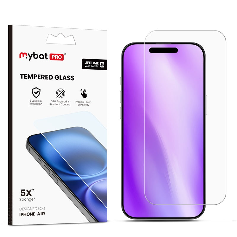 MyBat Pro Tempered Glass Screen Protector (2.5D) for Apple iPhone Air - Clear (1103282) (MSRP $39.99)