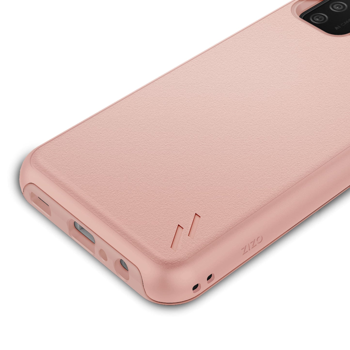 SAMSUNG GALAXY A02s ZIZO REALM SERIES CASE - ROSE GOLD (1101041)