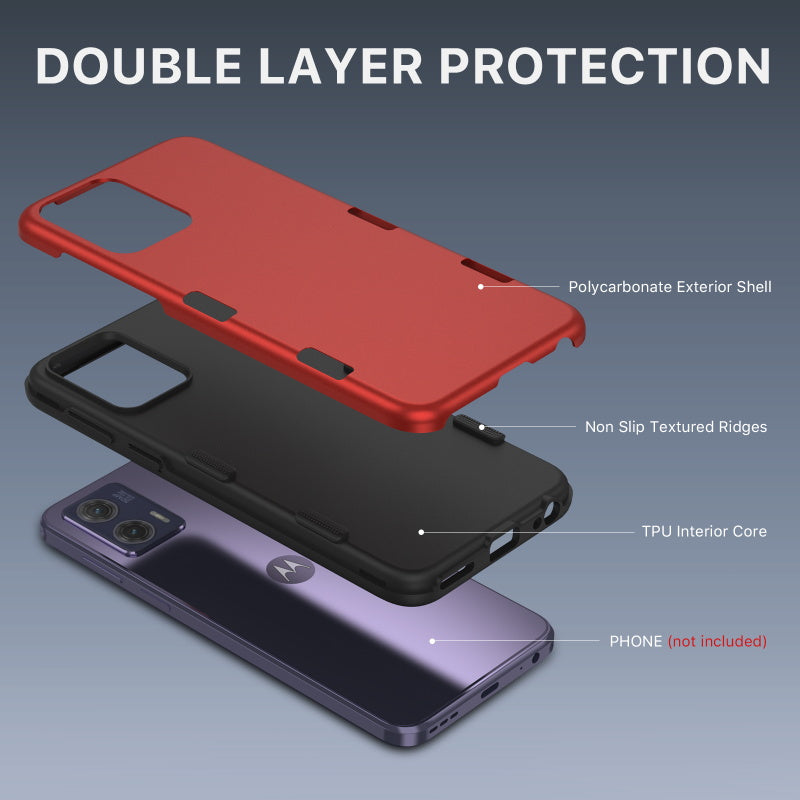 Motorola MOTO G 5G (2023) MyBat Pro TUFF Subs Series Case - Red (1105854)