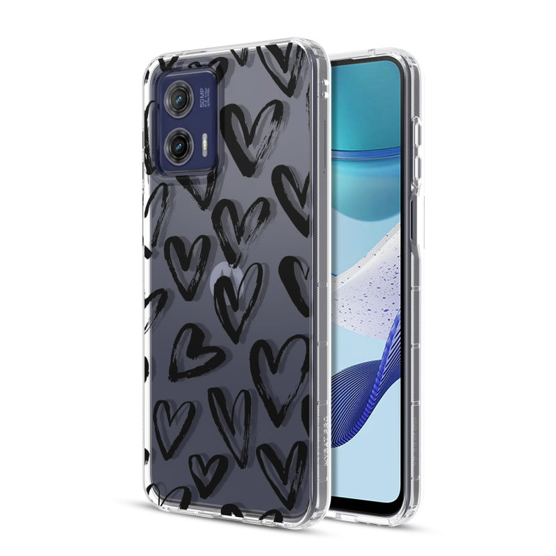 Motorola MOTO G 5G (2023) MyBat Pro Mood Series Case - Black Hearts (1105850)