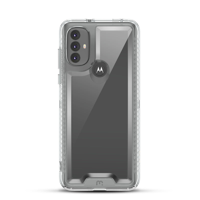 Moto G Play 2023, Moto G Pure, Moto G Power (2022) MyBat Pro Lux Series Case with Tempered Glass - Clear (1103599)